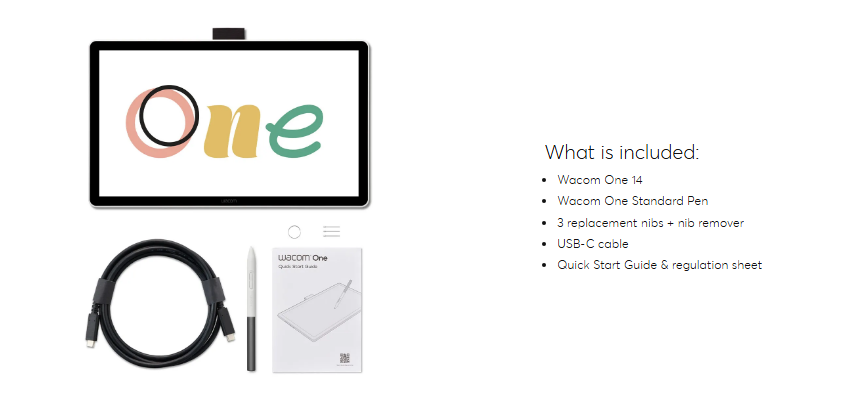 قلم و مانیتور وکام وان wacom one 14 inch